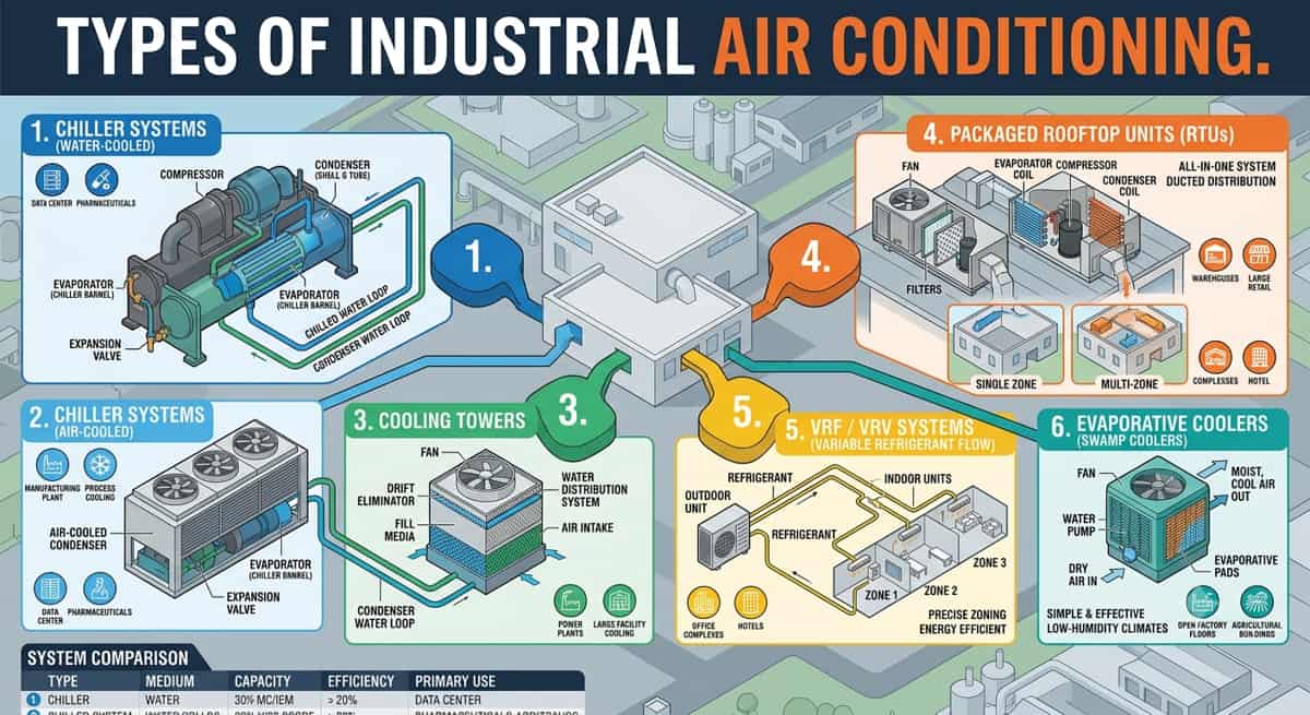 Types of Industrial Air Conditioning Systems in Bangladesh