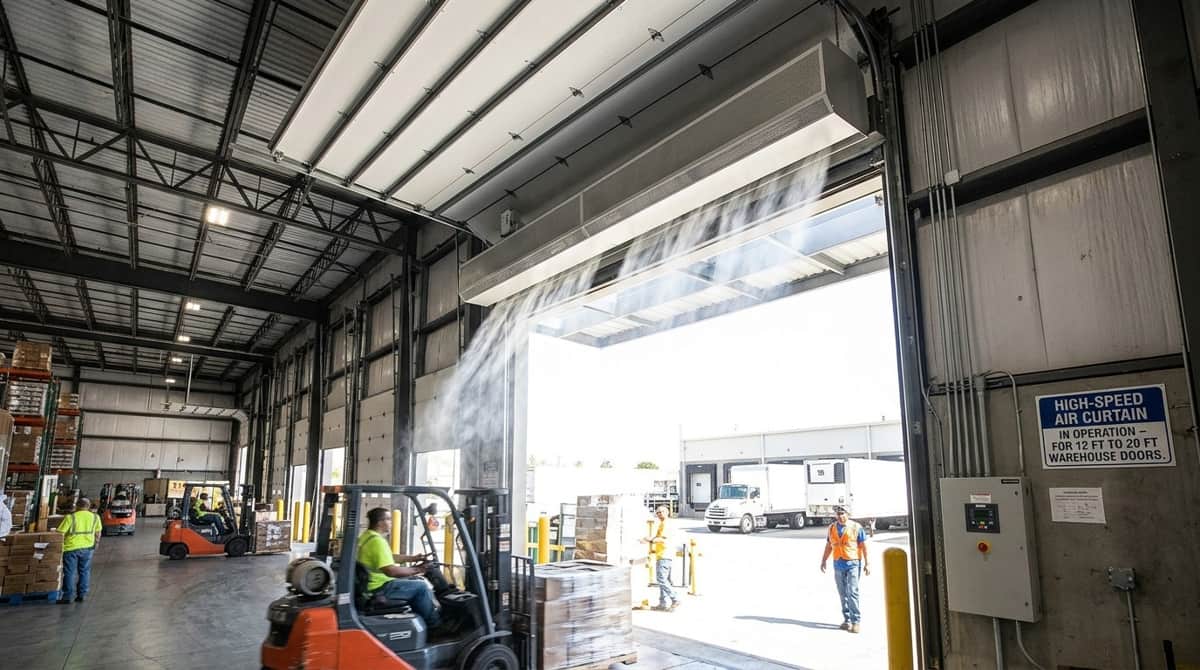 High-Speed Air Curtains for 12 FT to 20 FT Warehouse Loading Docks in Bangladesh